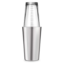 Final Touch Double Wall Boston Shaker with Silicone Seal and Ounce/Milliliter Measurements FTA1852