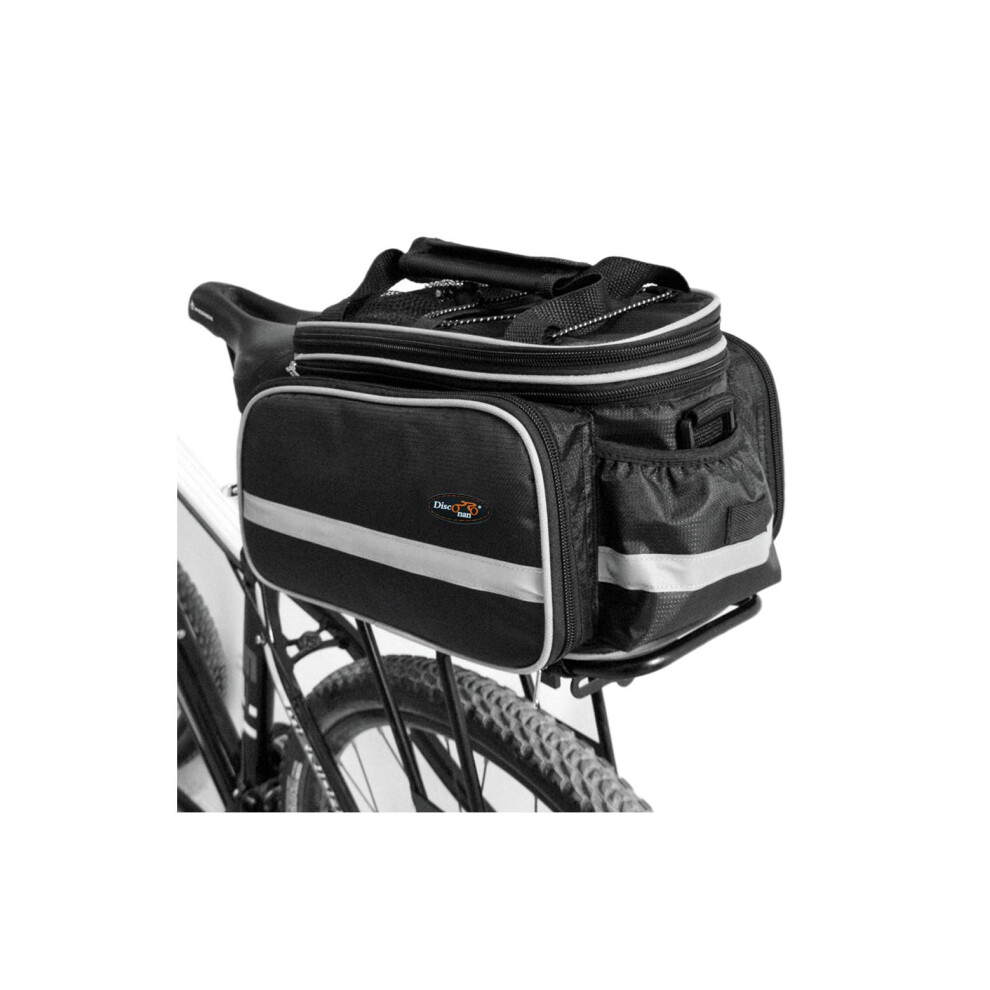 Disconano - Bolsa Impermeable Multifunci N Para Bicicleta De Excursi N, Para El Asiento Trasero, Para El Maletero, Con Funda Impermeable (Negra)-image