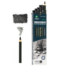 Maries Artist Charcoal Pencil 12 Piece Set Soft Black Paper Handle Charcoal Pencils til tegning og tegning