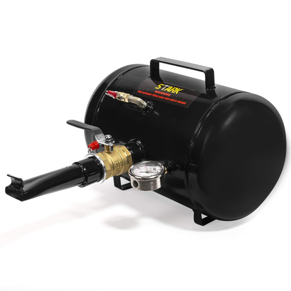 Gonfleur de pneu XtremepowerUS HD de 5 gallons, manom  tre, pour VTT, tracteur, voiture, camion, avec poign  e, noir