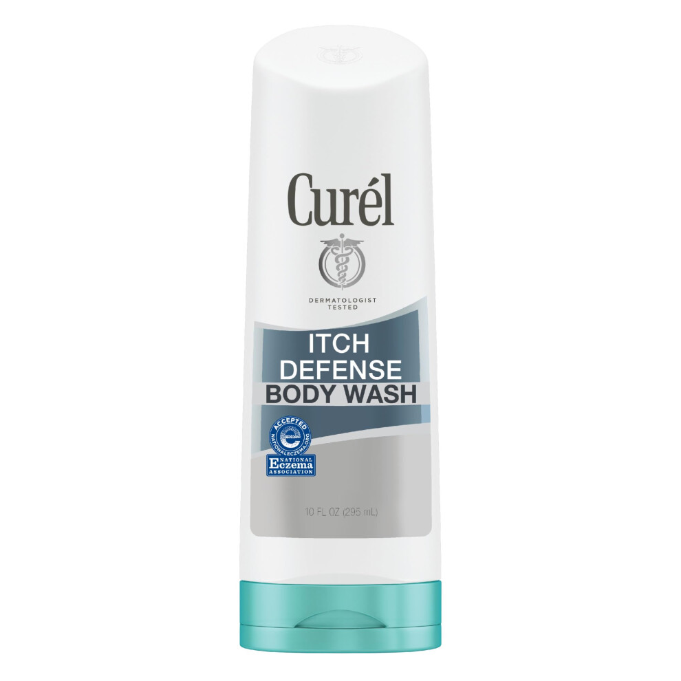 Curel Itch Defense Calming Daily Cleanser  Body Wash  Soap-free Formula  for Dry  Itchy Skin  10 oz  with Hydrating Jojoba and Olive Oil-image-OPC-PDTTDW2-NEW