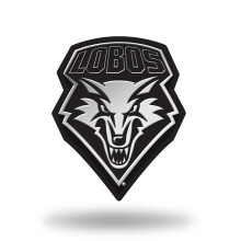Rico Industries NCAA New Mexico Lobos Chrome Auto Emblem 3D Klistermärke
