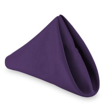Linge Lann's - 1 douzaine de serviettes de table dner en tissu surdimensionnes - Restaurant lavable / mariage / htel Polyester tissu - violet