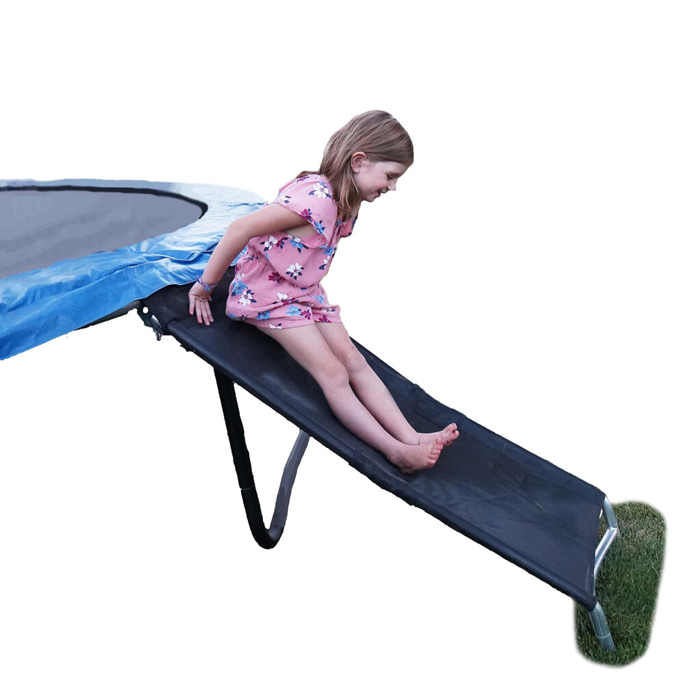 Trampoline Pro The Original Trampoline Slide and Climber Universal Trampoline Ladder Alternative Heavy Duty Steel Construction Fold and Stow Safely Ea