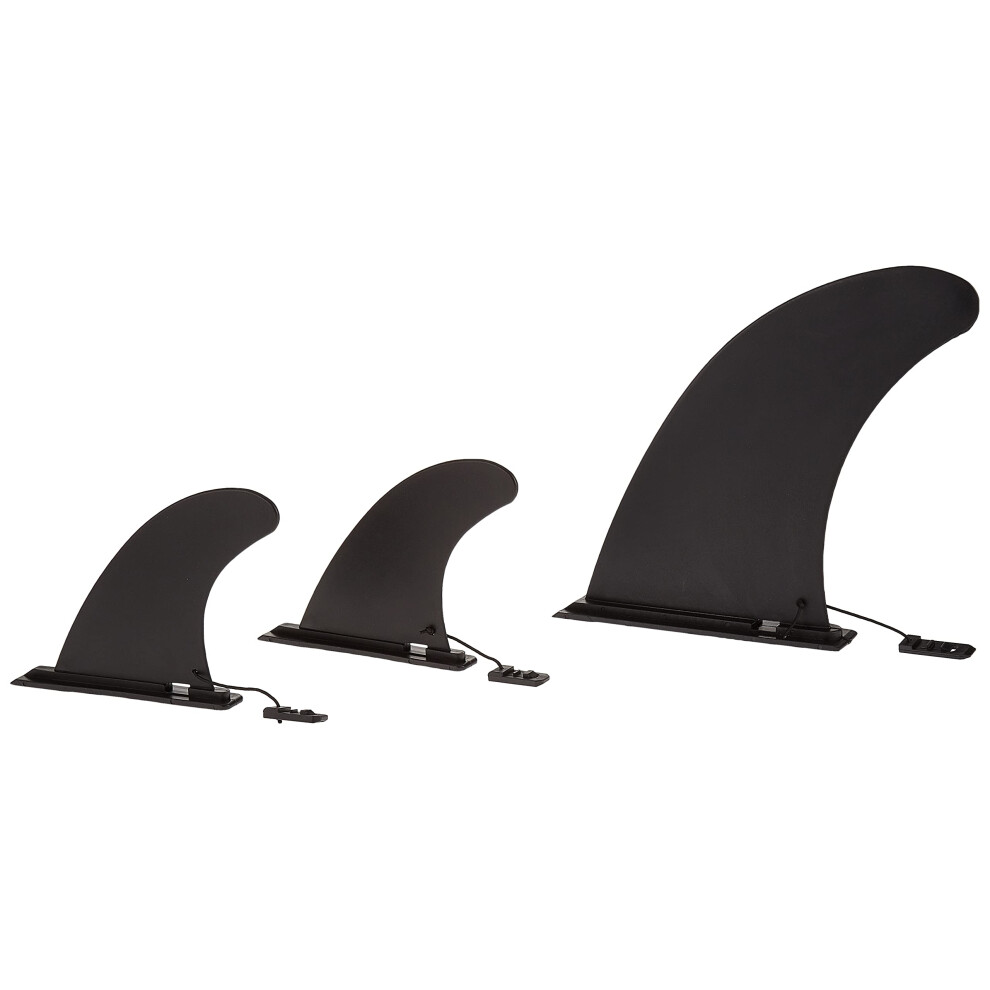 Retrospec Replacement Fins for Inflatable Stand up Paddle Board (Set of 3) Black