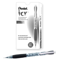 Pentel Icy mekaaninen lyijykynä (0,7 mm) sävytetty musta piippulaatikko 12 kappaletta (AL27TA)