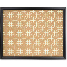 Korkov nstenka znacky U 16"" x 20"" palcu cern dreven rm ctvercov mdn design tisk (305U00-01)