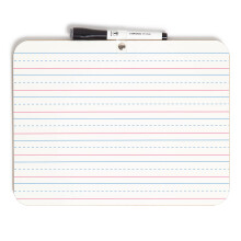 U Brands Dry Erase Lap Board Double-sidet styrede og almindelig 9 x 12 tommer t?r sletningsmark?r inkluderet (484U06-24)