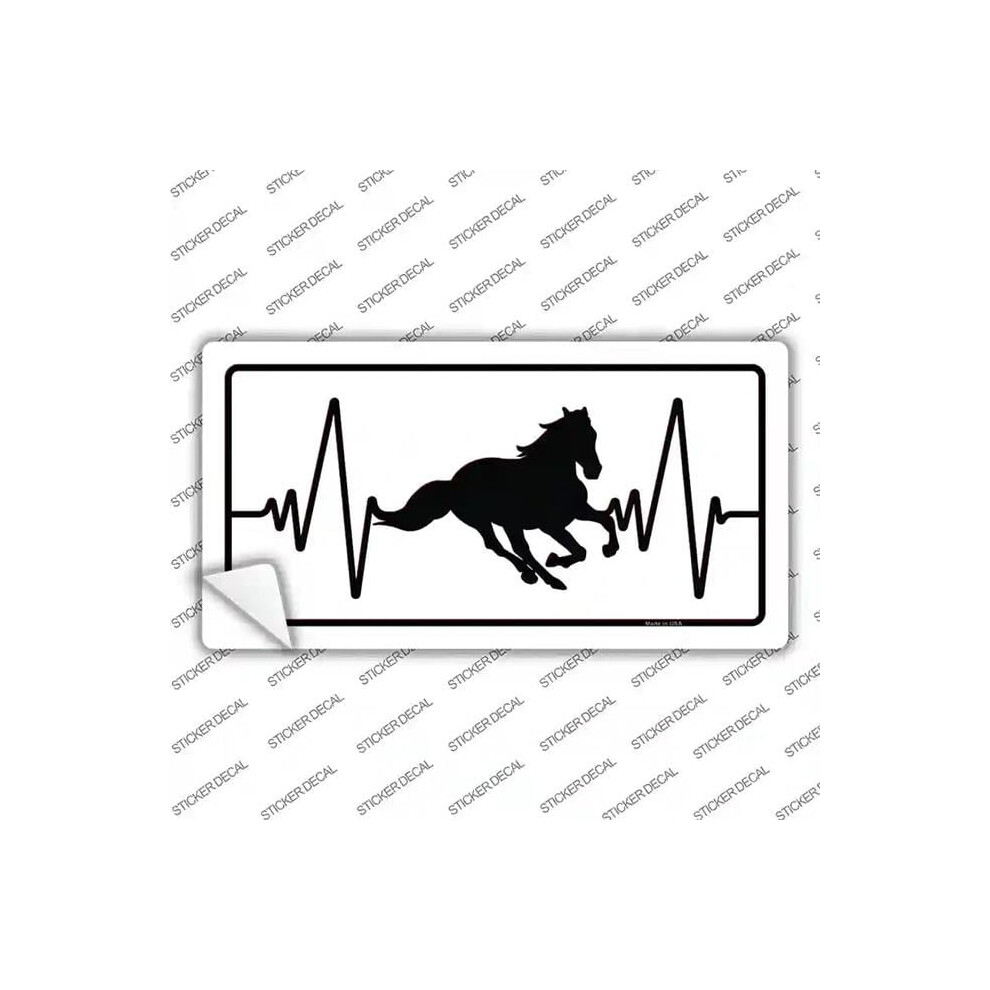Smart Blonde Lp-13989S-Xl Horse Heart Beat Novelty Sticker Decal - Extra Large 731997923705