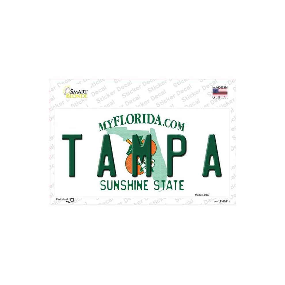 Smart Blonde Lp-6011S-M Tampa Florida Novelty Sticker Decal - Medium 731997926973
