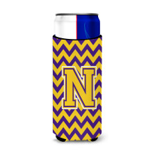 Litera N Chevron Purple ?i Gold Ultra Bauturi Izole pentru Slim Cins CJ1041-NMUK