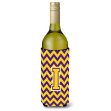Letter I Chevron Purple and Gold Lhev na vno Npojov izoltor Hugger CJ1041-ILITERK