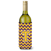 Psmeno T Chevron Purple and Gold Lhev na vno Npojov izoltor Hugger CJ1041-TLITERK