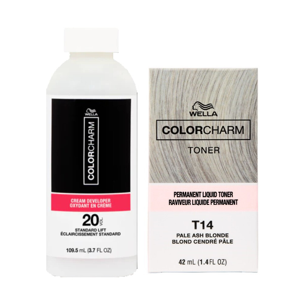 Wella T14 Hair Toner & Wella Developer Vol 20