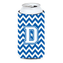 Litera D Chevron Blue and White Tall Boy Baut Izolator Hugger CJ1045-DTBC