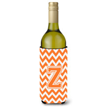Letter Z Chevron Oranov a bl lhev na vno Npojov izoltor Hugger CJ1046-ZLITERK