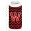 Litera W Chevron Black and Red Tall Boy Beaverage Izsolator Hugger CJ1047-WTBC 1