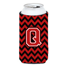 Litera Q Chevron Black and Red Tall Boy Izsolator Insulator Hugger CJ1047-QTBC