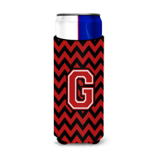 Litera G Chevron Black and Red Ultra Bauturi izolatoare pentru cutii sub?iri CJ1047-Gmuk