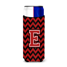 Litera E Chevron Black and Red Ultra Bauturi izolatoare pentru conserve sub?iri CJ1047-Emuk