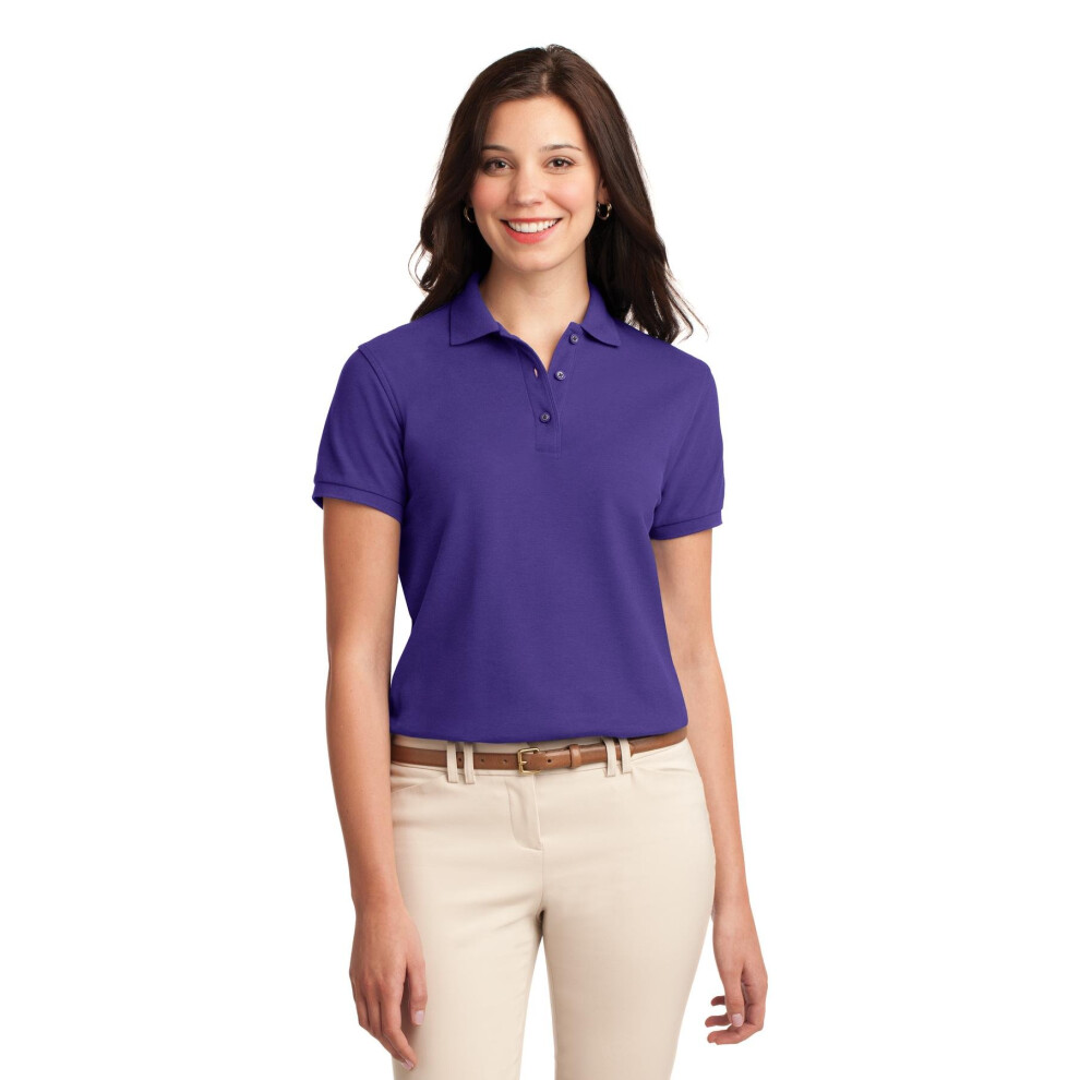 Polo Port Authority Silk Touch Pour Femme, Taille 6XL, Violet-image