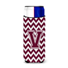 Litera V Chevron Maroon ?i White Ultra Bauturi Ultra Izosulatoare pentru slim cutii CJ1051-VMUK