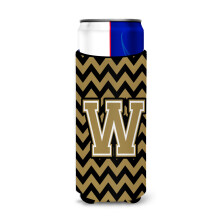 Litera W Chevron Black and Gold Ultra Bauturi izolatoare pentru cutii sub?iri CJ1050-Wmuk