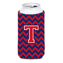 Litera T Chevron Yale Blue ?i Crimson Tall Boy Baut Izolator Hugger CJ1054-TTBC