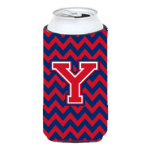 Litera y Chevron Yale Blue ?i Crimson Tall Boy Baut Izolator Hugger CJ1054-YTBC