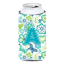 Scrisoare A Flori ?i Fluturi Teal Albastrul Baie?el nalt Baut Izolator Hugger CJ2006-ATBC