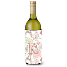 Litera k Love in Paris Pink Wine Buttle Beaverage Izsolator Hugger CJ2002-Kliterk