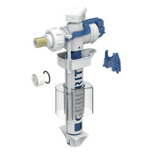Geberit Type 380AG Fill Valve for Toilet WC Cistern, Lateral Water Supply Connection, 3/8", Brass Nipple - 244.595.00.1