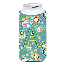 Litera A Circle Circle Teal Alfabet Ini?ial Baie?i nal?i Bauturi Izolator Hugger CJ2015-ATBC