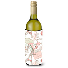 Litera y Love in Paris Pink Wine Buttle Beaverage Izsolator Hugger CJ2002-ILITERK