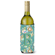 Litera B Circle Circle Teal Alfabet Vin Ini?ial Vin Baut Izolator Hugger CJ2015-BLITERK