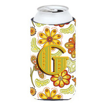 Scrisoare G mu?tar floral ?i verzi nalte pentru bauturi izolatoare Hugger CJ2003-GTBC