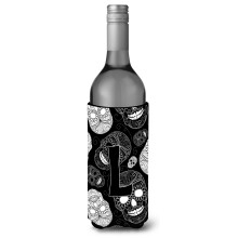 Litera L Day of the Dead Cranis Black Vin Bottle Baut Izolator Hugger CJ2008-Llterk