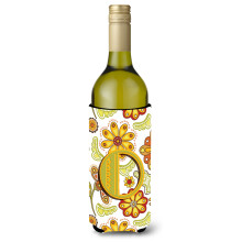 Litera O mu?tar floral ?i vin verde sticla de bauturi izolatoare Hugger CJ2003-Oliterk