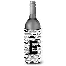 Letter E Snor Initi?e wijnfles Drankisolator Hugger CJ2009-ELITERK
