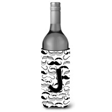Litera J Mustache Ini?ial Vin Beava Izolator Hugger CJ2009-Jliterk
