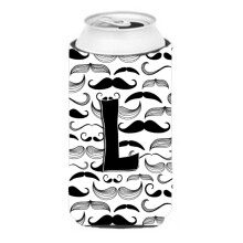 Litera l mustache ini?iala nalta baiat de bauturi izolatoare Hugger CJ2009-LTBC