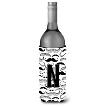 Letter N Snor Eerste wijnfles Drankisolator Hugger CJ2009-NLITERK