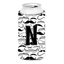 Letter N Snor Initial Tall Boy Beverage Isolator Hugger CJ2009-NTBC