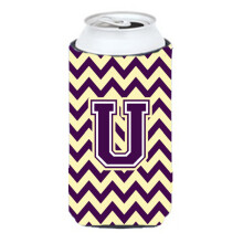 Scrisoare u chevron violet ?i aur nalt baiat izolator Hugger CJ1058-UTBC