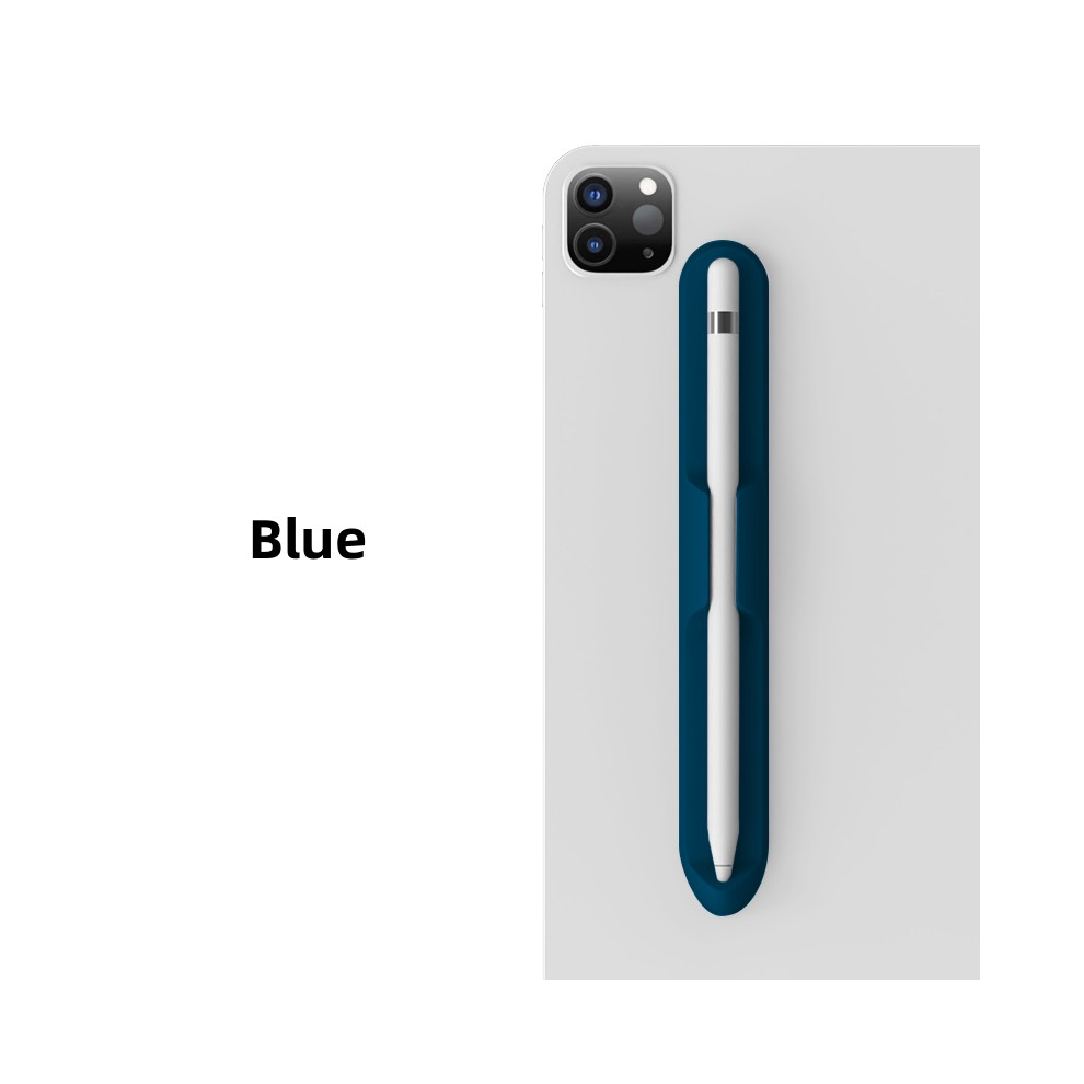 (Blue) Pencil Holder Silicone Tablet Stylus Pen Slot For Blue 976662342232