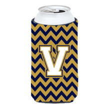 Litera V Chevron Navy Navy Blue and Gold Tall Boy Baut Izolator Hugger CJ1057-VTBC