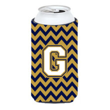 Litera G Chevron Navy Blue and Gold Tall Boy Baut Izolator Hugger CJ1057-GTBC