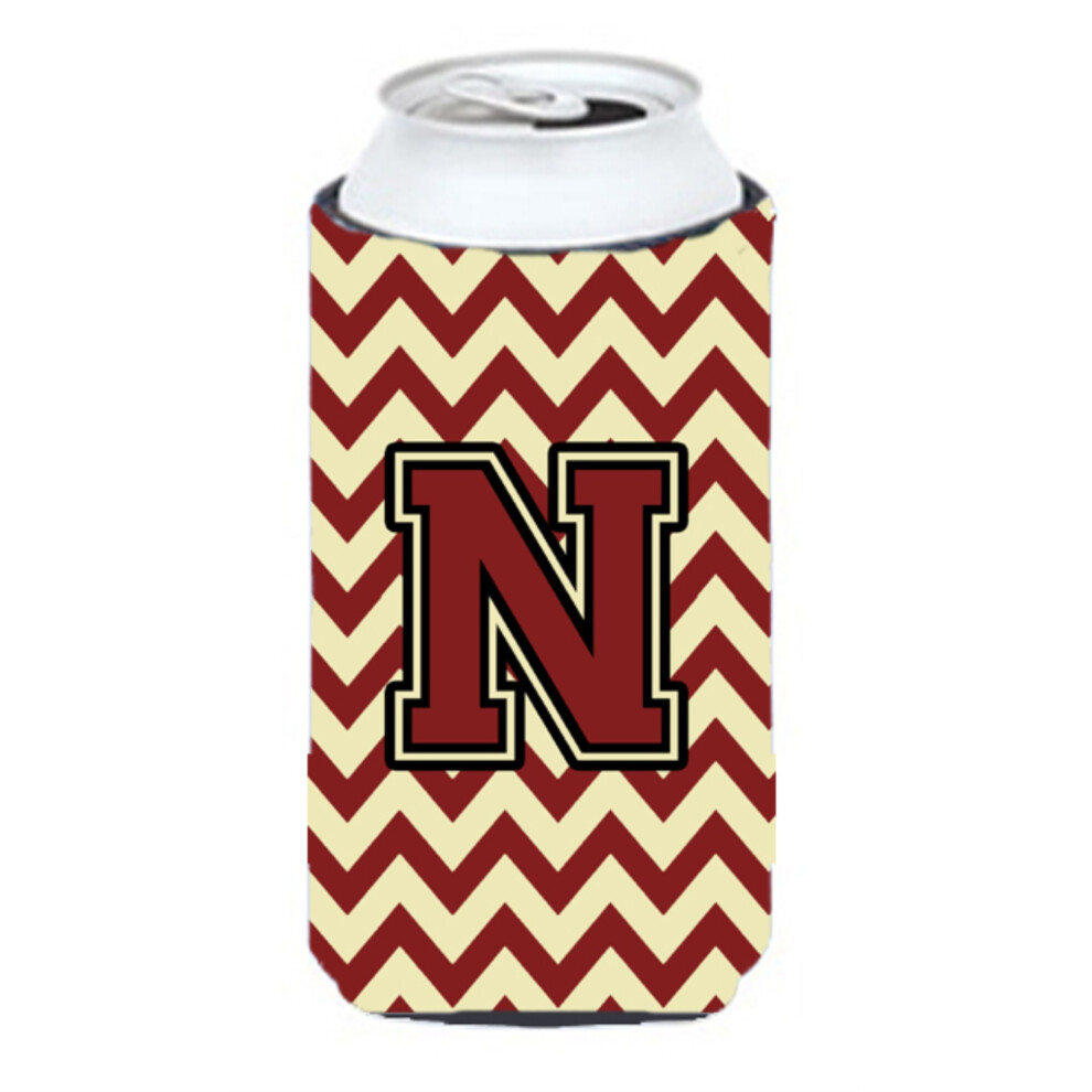 Isolant Isolant Pour Boissons, Lettre N, Chevron, Marron Et Or, CJ1061-NTBC-image