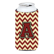 Scrisoare un Chevron Maroon ?i Gold Tall Boy Baut Izolator Hugger CJ1061-ATBC
