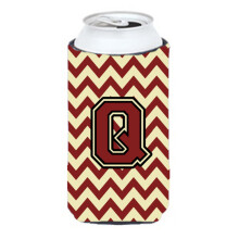 Litera Q Chevron Maroon ?i Gold Tall Boy Baut Izolator Hugger CJ1061-QTBC